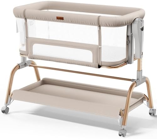 NeoBorn 3 in 1 Baby Bassinet, Bedside Bassinet for Baby, Rocking ...