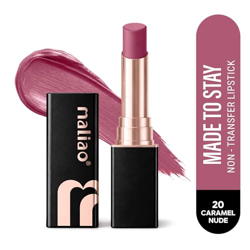 Image of Maliao Made To Stay Lipstick | Non-Transfer Lipstick | Matte Finish | Long-Lasting & Smudge-Proof Formula | Comfortable All-Day Wear | Caramel Nude | 3.8g