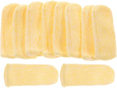 WOONEKY Cut Resistant Finger Cots Thumb Sleeves with Full Elastic...