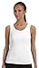 Bella Ladies' 1x1 Rib Tank Top, Medium, White