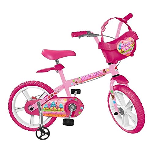 Bicicleta Aro 14' Sweet Game, Bandeirante, 3030, Rosa
