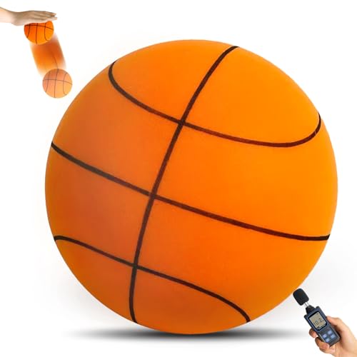 Qtheaes Silent Basketball Size 7 (29.5'), Soft Foam Indoor Basketball for Quiet Dribbling and...