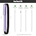 MoKo Pencil Holder for Apple Pencil Pro, Apple Pencil 1st/2nd Generation, iPencil (USB-C), PU Leather iPad Pencil Sleeve Pouch with Buckle & Elastic Band Attach to iPad Case, Taro Purple