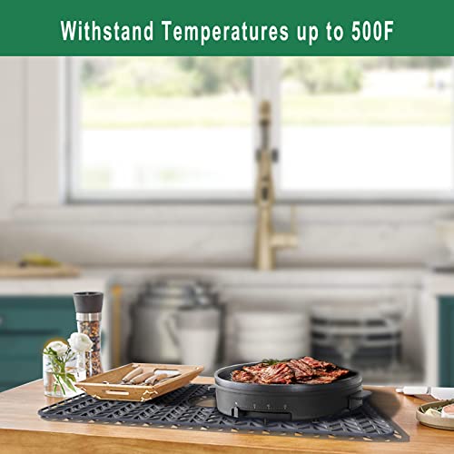 image for Silicone Sink Protectors for Kitchen Sink, GUUKIN 26''x 14'' Sink Mat 