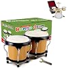 EastRock Bongo Drum Brown Mini Drum Model