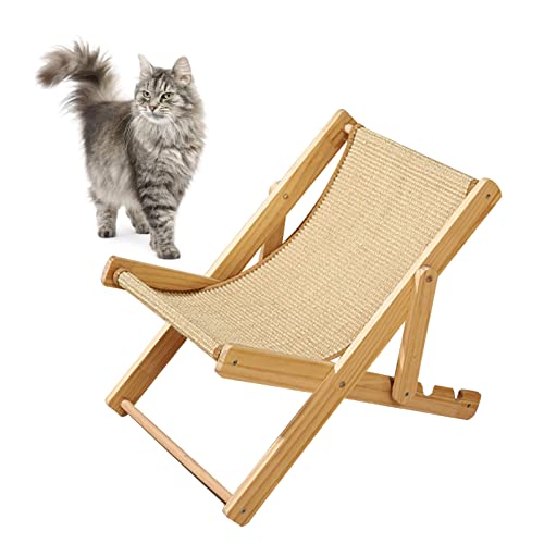 Cama de Rede para Gato, Cama de Gato Elevada Com 4 Engrenagens Ajustáveis ​​levantadas para Interior