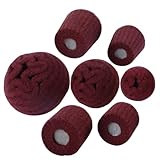 Hoite Lot De 7 Tampons Abrasifs Non Tissés Rouges Pour Polissage, Polissage, Brossage, Têt...