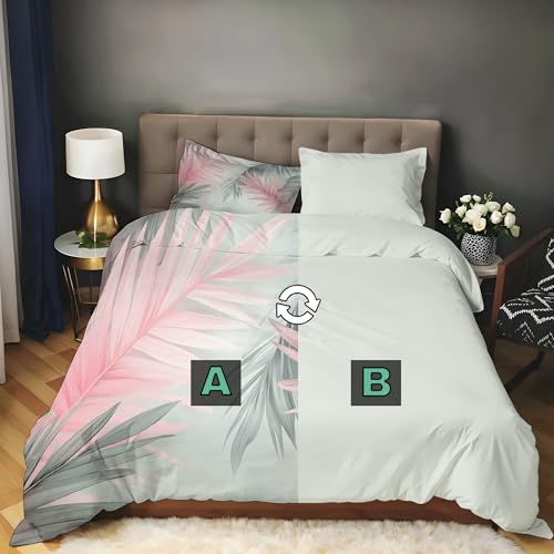 Parure housse de couette boheme pour chambre ado lit vert