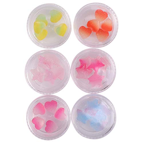 PIXNOR Nail Art Beads Fatias de Fimo Nail Art Stickers Argila Do PolÃ­mero Nail Art Encantos de Resi