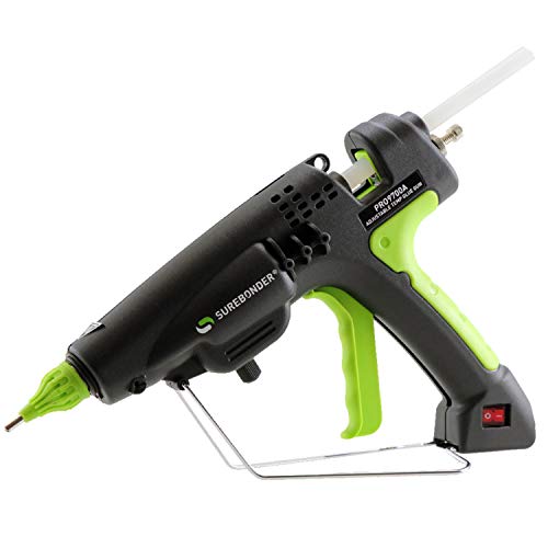 Surebonder 300 Watt Heavy Duty Hot Glue Gun, Adjusts 220F To 440F, Adjust Size Of Glue Beads - Uses Full Size 7/16" Sticks, 3 Nozzle Tips Incl. (Pro9700A) #TOP1