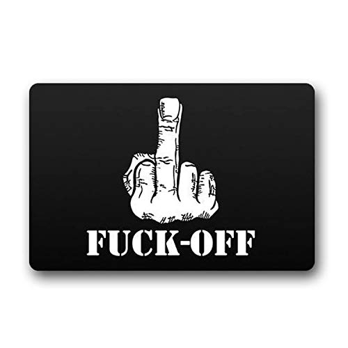 MDEIMAT Funny Quote Indoor Outdoor Doormat Floor Rug Rubber Non-slip Entrance Door Mat Kitchen Carpet 15.7"x23.6"