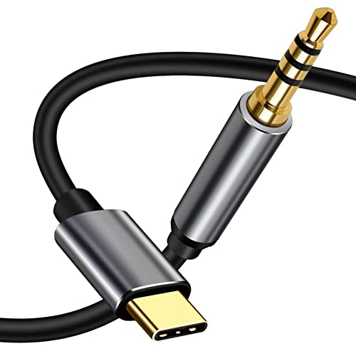 Yeung Qee USB C - 3.5mm Aux�W���b�N�P�[�u�� Type C - 3.5mm �w�b�h�z���I�[�f�B�I�R�[�h Pixel 4 3 2 XL Samsung Galaxy Note 10/S10/S9 �J�[�X�e���I �X�s�[�J�[ �w�b�h�t�H