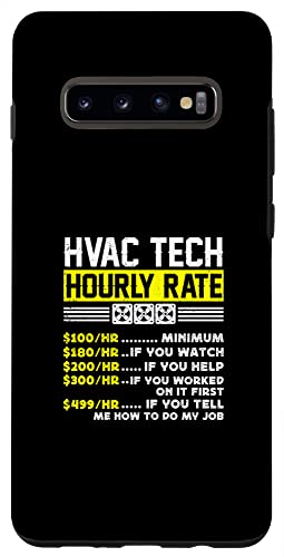 Galaxy S20 Ultra HVAC Hourly Rate Technician Repairmen Tech Handyman Funny Case
