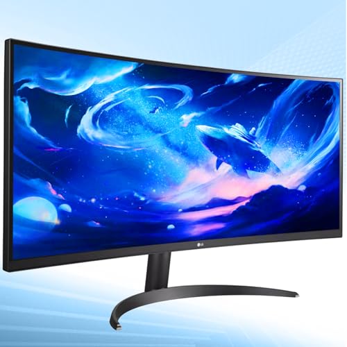 Image of LG 34 Inch Curved UltraWide Monitor, IPS Display, QHD(3440x1440), Dynamic Action Sync, HDR10, sRGB 99%, OnScreen Control, Dual Controller, Multitasking and Content Creation, DisplayPort & HDMI, Tilt