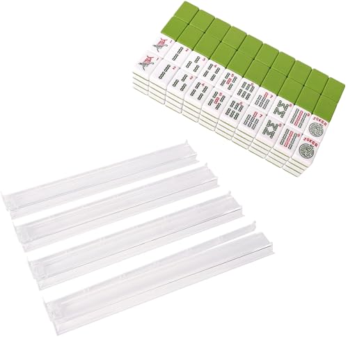Set de Fichas de Mahjong Americano con Bastidor y Empujador miniatura 1