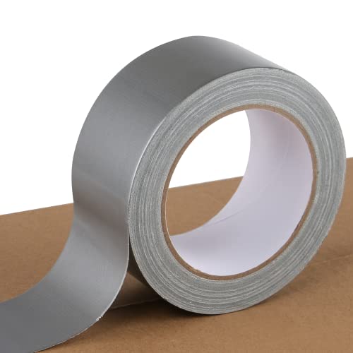 Lichamp Silver Duct Tapes Heavy Duty, Waterproof No Residue Clear Duct Tape For Packaging Taping Sealing Repairing Tying, Thick & Wide Tape For Diy Or Commercial Use, 2 Inches X 25 Yards, A201Gy #TOP19