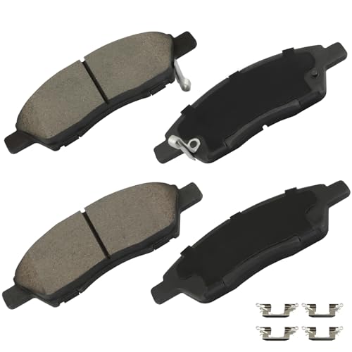 Image of cciyu D1592 Front Ceramic Disc Brake Pads Kit For Nissan Versa 2012-2016,For Nissan Versa Note 2014-2019