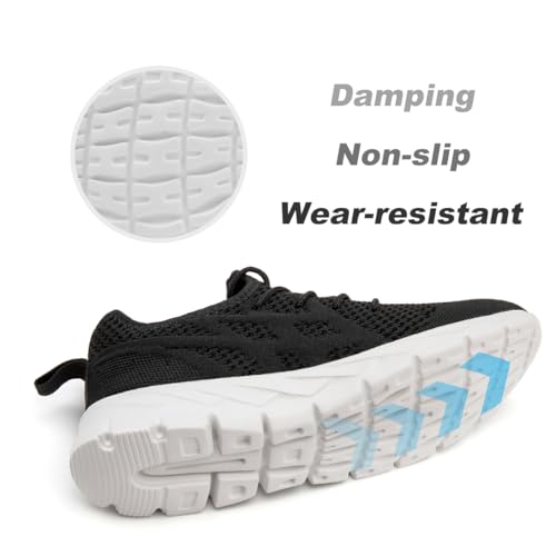 Image of DLWKIPV Men Running Shoes Men's Tennis Shoes Lightweight Breathable Fashion Sneakers Non Slip Workout Gym Shoes for Running