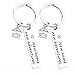 O-Kinee Lot de 2 porte-clés en acier inoxydable gravé avec inscription « Our First House », argenté, all,