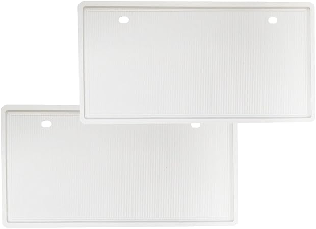 Amazon シリコン ナンバーフレーム ナンバープレート ホワイト 2枚セット N Box N Boxカスタム Jf3 4 ナンバーカバー ホルダー 車 バイク