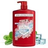 Old Spice Cold Spice Mens Shower Gel & Shampoo, Face and Body Wash for Men 1000ml VALUE PACK, Cool Mint Perfume