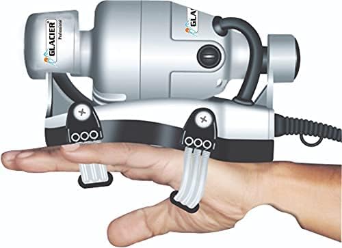 Glacier Powerful Double Speed Floating Action Body, Head & Finger Massager-Silver