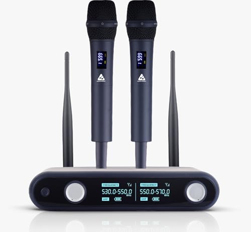 Audio Array AM-W36 UHF Dual Wireless Premium Metal Microphone wit...