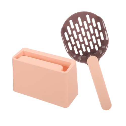 SEWACC 1 セット 猫砂シャベルセット ライナー ワンド 猫のスーツ スクープ 猫すくい砂 ペットアクセサリー ペット用品 ハンドヘルドごみスクーパー 携帯用クリーンシャベル プラスチック