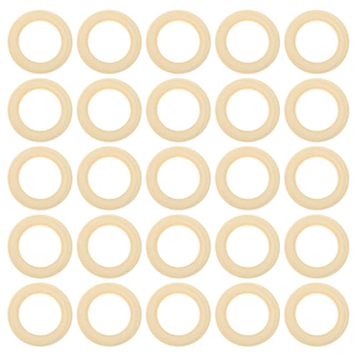 Anillos de madera para macramé y decoración de cortinas en salones modernos 2