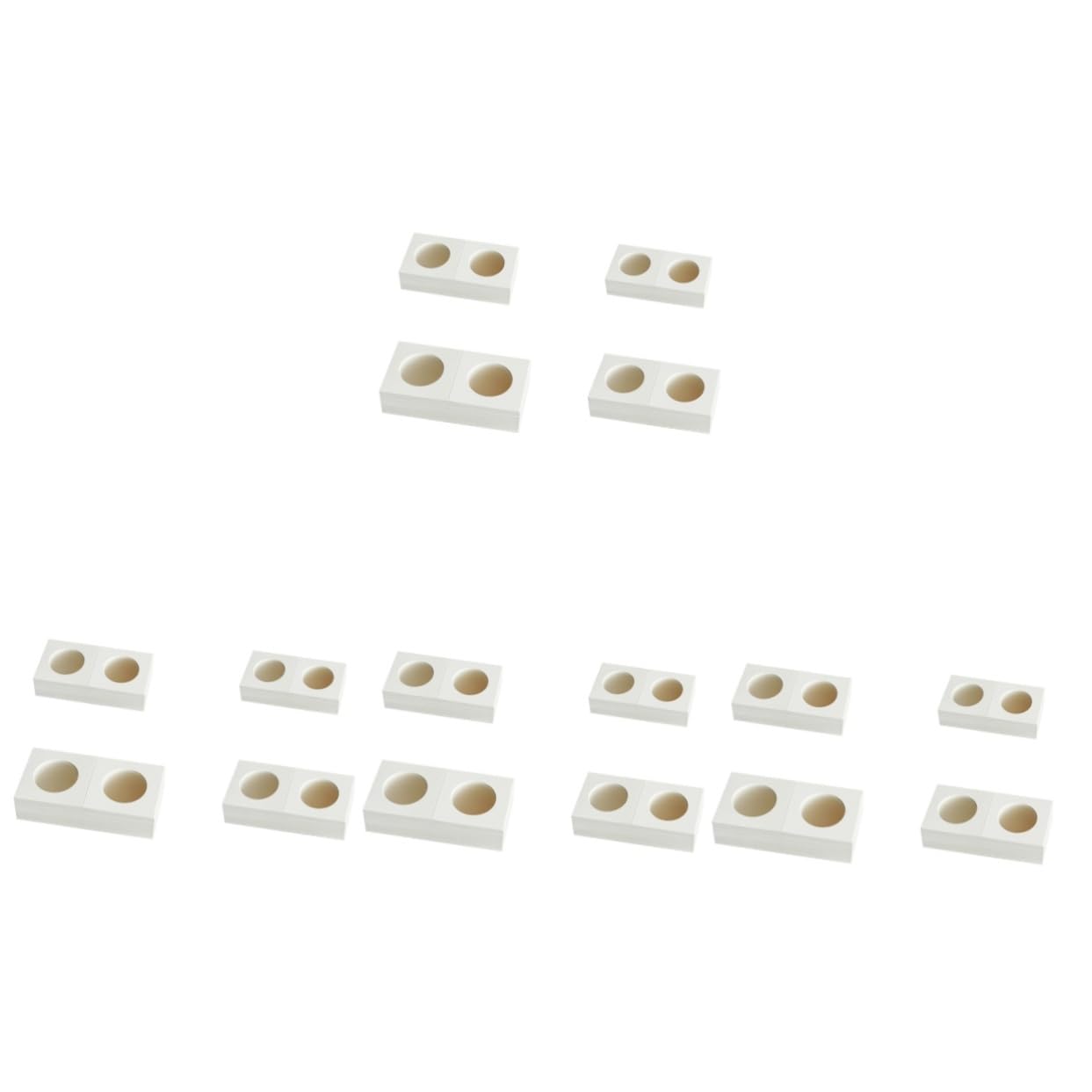 jojofuny 4 Set Monete in Cartone Contenitori Per Collezione Monete Organizer Carta Protettiva Per Raccoglitori Coin Holder 200 Pezzi*4