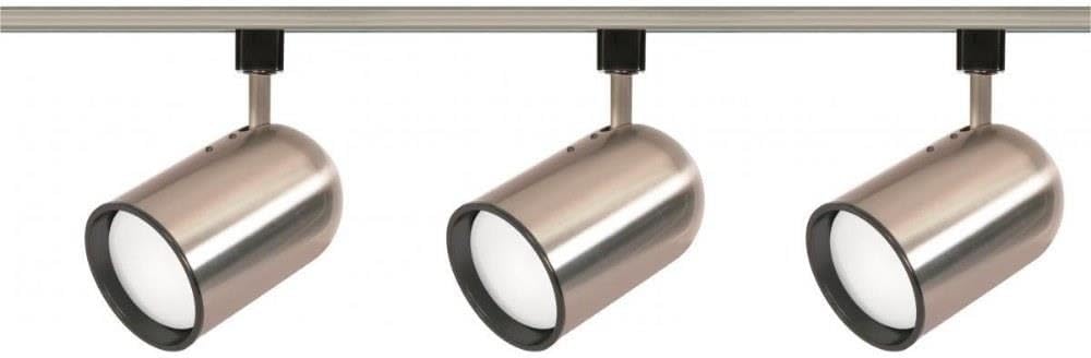 Nuvo Lighting TK342 Transitional Three Light Track Kit from Track Lighting Kits Brushed Nickel Collection in Pwt, Nckl, B/S, Slvr. Finish, 48.00 inches