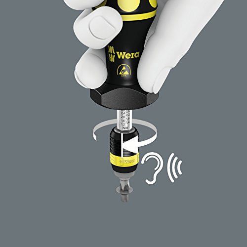 Wera 05074730001 Kraftform ESD 7440 Hexagon Torque Screwdriver, 1/4