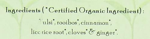 Miniatura 2 de Davidson's Organics, Tulsi Rooibos Chai, té de hojas sueltas, bolsa de 16 onzas