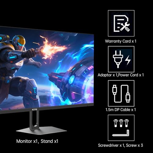 undefined KTC 27 Inch QHD Gaming Monitor, 2K 200Hz Up to 210Hz 1ms Fast IPS Computer Monitor, HDR400, 1440P with Adaptive Sync, Built-in Speakers, HDMI Displayport, Tilt Adjustment, VESA Compatible, H27T22C-3 の商品画像 8