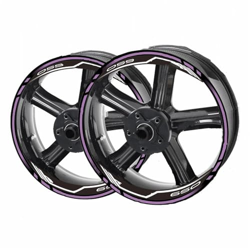 Autocollants roue Z650 avec rayures réfléchissantes pour jante de moto Style 4