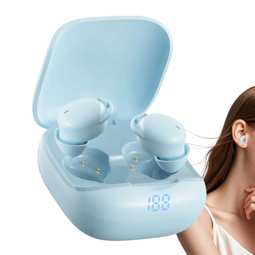 Hörgeräte-Schlaf-Ohrhörer, schlaffreundlich, 5 x 5 x 2,6 cm, kabellose Ohrhörer, Kopfhörer, bequem, zum Wandern, Klettern, Radfahren, Sport, Camping