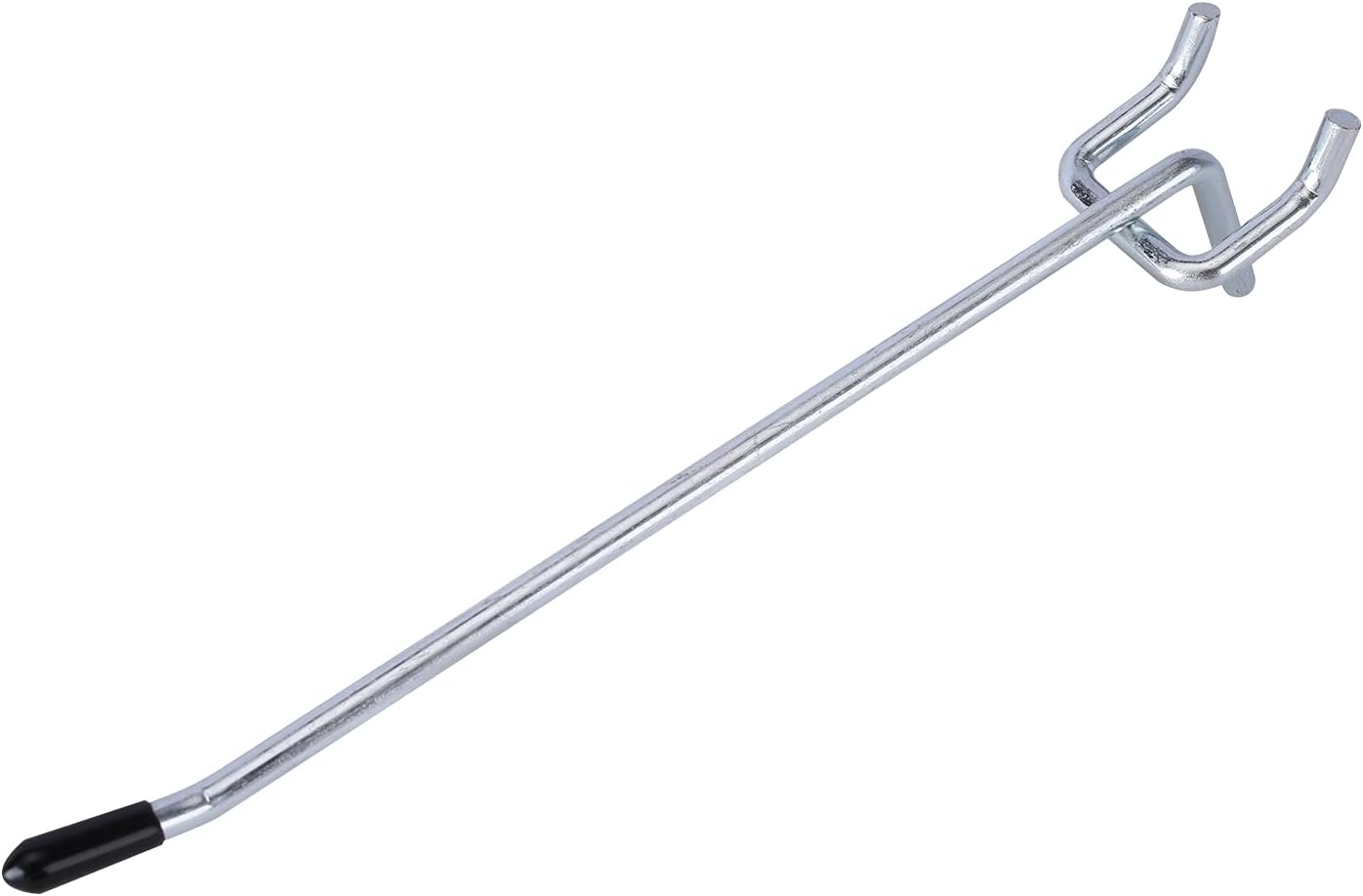 Rawall Pegboard Hooks,2 Inch 50-Pack,Sturdy and Durable L Shape Galvanized Metal suitbale for 1/4 and 1/8 Pegboard Hooks with Rubber Tipped,Pegboard Hooks for Garage,Office,Kitchen,Store(Silver) : Industrial & Scientific