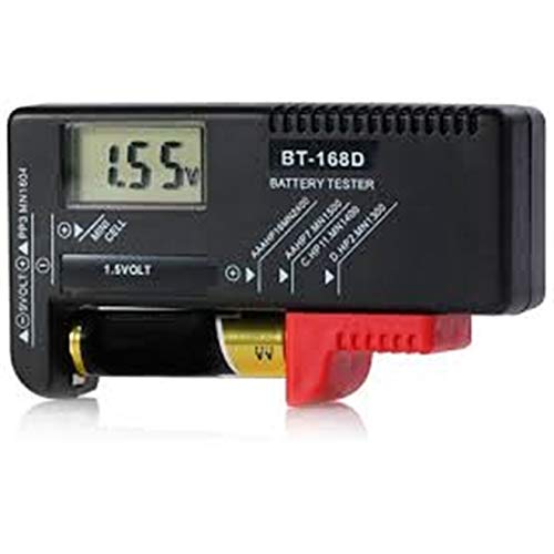 TESTADOR DIGITAL DE BATERIA TESTE DE PILHAS E BATERIAS MEDIDOR DE CARGA UNIVERSAL DE 1,5 A 9V AA AAA