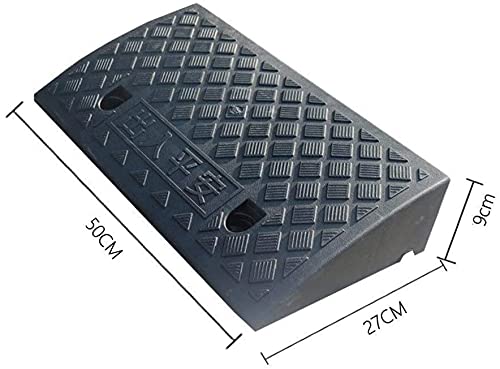 Rampa para bordillo, antideslizante, 50x27x9 cm, negra miniatura 2