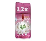  12x Fresh&More [SANFTE SEIDE & LILIENFRISCHE ] für Air Wick Fresh Matic - 250ml (12´er Pack)