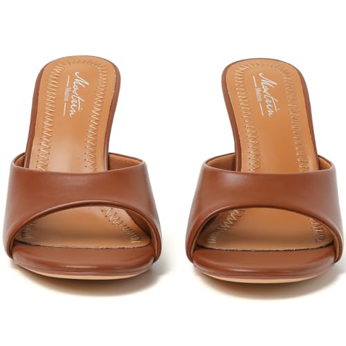 Image of Mostrin Kitten Heels for Women Round Toe Heels With Bow Vintage Mules Sexy Slip on Stiletto Backless Sandals for Party Daily