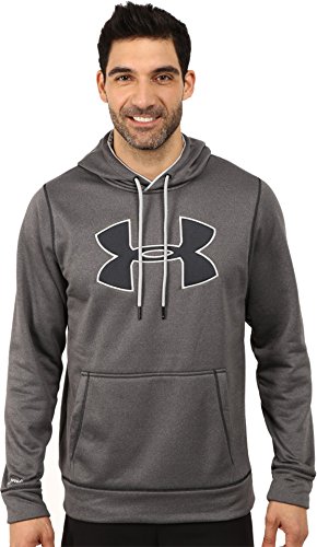 Under Armour Men's Storm Armour Fleece Big Logo Hoodie, Carbon Heather (090)/Amalgam Gray, X-Large