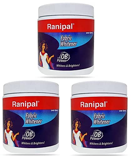Hirdyaksh Mart Ranipal Fabric Whitener/Cloth Whitener for Your White and Colored Clothes | Ranipal Fabric Whitener Powder Detergent (Pack of 3 (240gm Pack)) (B0C2YS9JLQ) Amazon Price History, Amazon Price Tracker