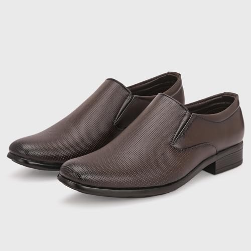 Image of Centrino Formal Shoes for Men | Lightweight Comfortable Office Shoes for Man Stylish | Cushioned Insole Lace-Up Shoes for Men | Durable TPR Sole | Trendy Classic Design Footwear for Men (8114)