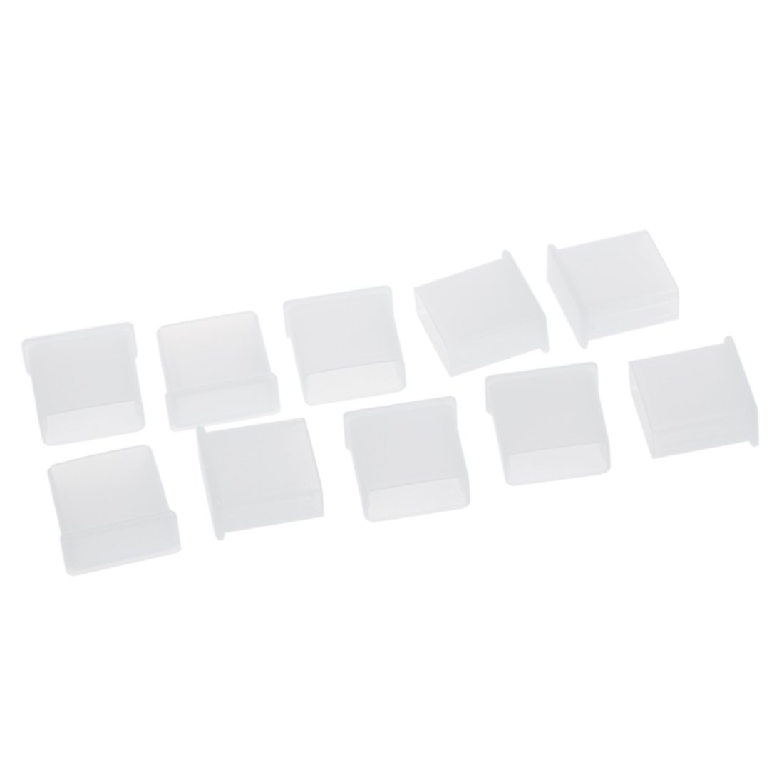 10pcs Clear Plastic USB Type A Plug dustproof Plug Stopper Protection Cap