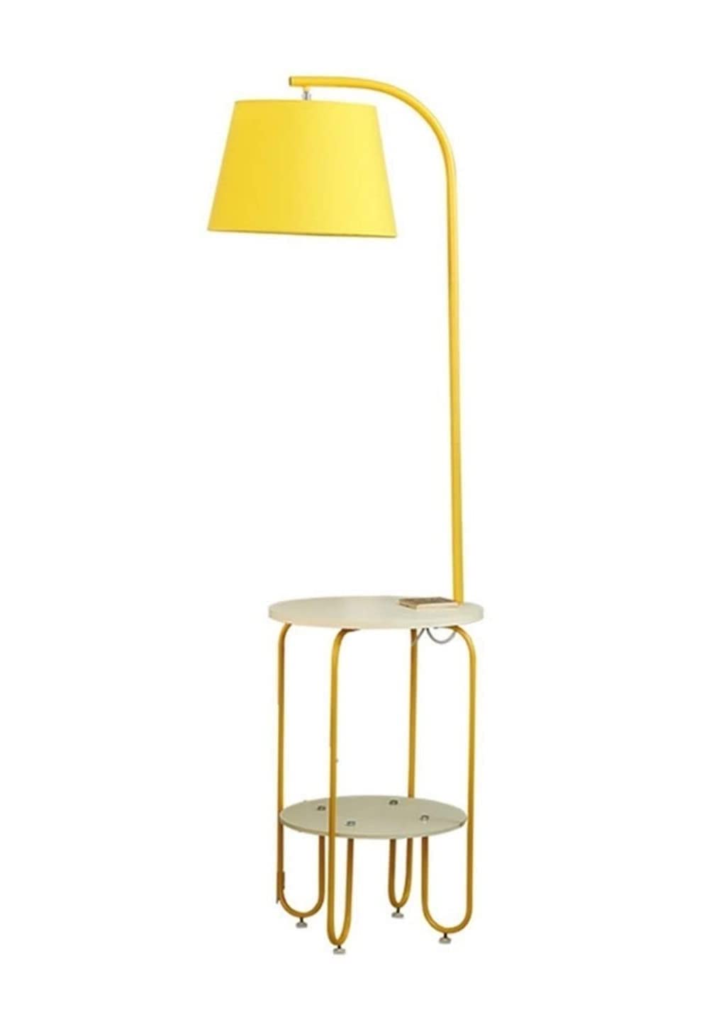 Lampa Stojąca Salon Lampa Podłogowa LED Nordic Port Ładowania Usb Z Półkami Lampa Podłogowa Abażur Z Tkaniny Lampa Stojąca Do Salonu Sypialnia Lampa Podłogowa Sypialnia