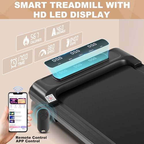 Caminadora Smart Walking Pad portátil 2.5 hp y 300 lb miniatura 2