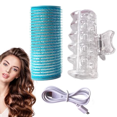 Imagen de Rizadores De Pelo Con Rodillos Calientes Juego De Rodillos Eléctricos