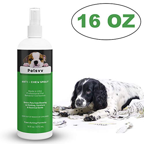 Anti Chew Spray Deterrent for Dogs, No Chew Pet Training Corrector to Stop Biting | Non-Toxic | Alcohol Free | Made in USA - 16oz