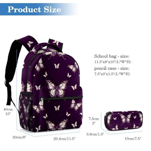 Sac à dos parfait pour étudiants évitant le mal de dos avec sa trousse incluse - 2